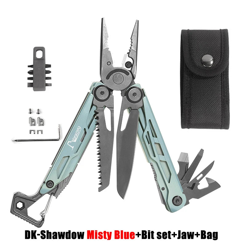 DAKOYU-Multi-functional Swiss Tool with Whistle, Outdoor Pliers, DKShadow Available In Multiple Colors, Outdoor Camping Equipmen