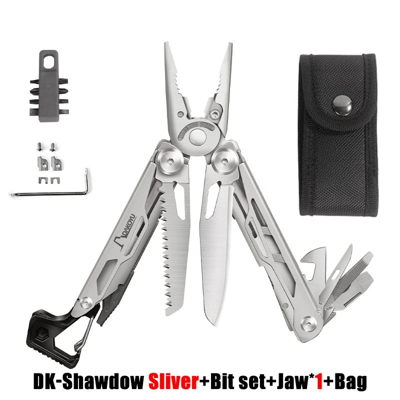 New 2024 DAKOYU Folding Multi functional Tool Pliers Multi functional Combination Tool Pliers EDC Outdoor Equipment Swiss Tools