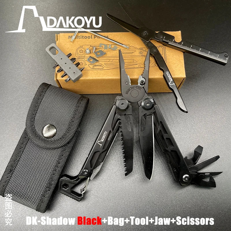New 2024 DAKOYU Folding Multi functional Tool Pliers Multi functional Combination Tool Pliers EDC Outdoor Equipment Swiss Tools