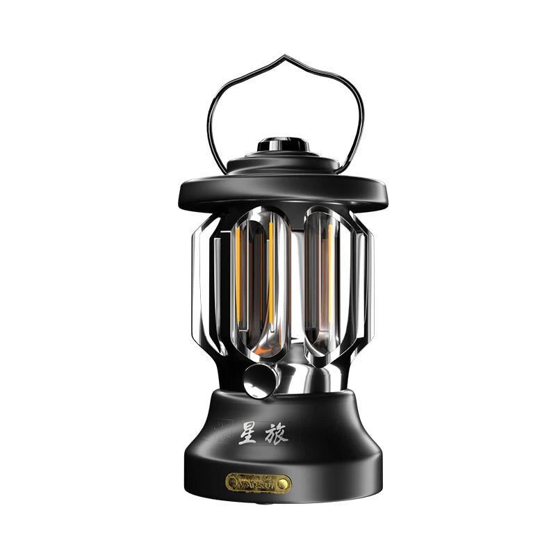 Warsun LED Rechargeable Retro Metal Camping Lantern Battery Powered Hanging White Candle Lamp Portable Camping Light