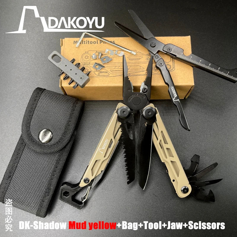 New 2024 DAKOYU Folding Multi functional Tool Pliers Multi functional Combination Tool Pliers EDC Outdoor Equipment Swiss Tools