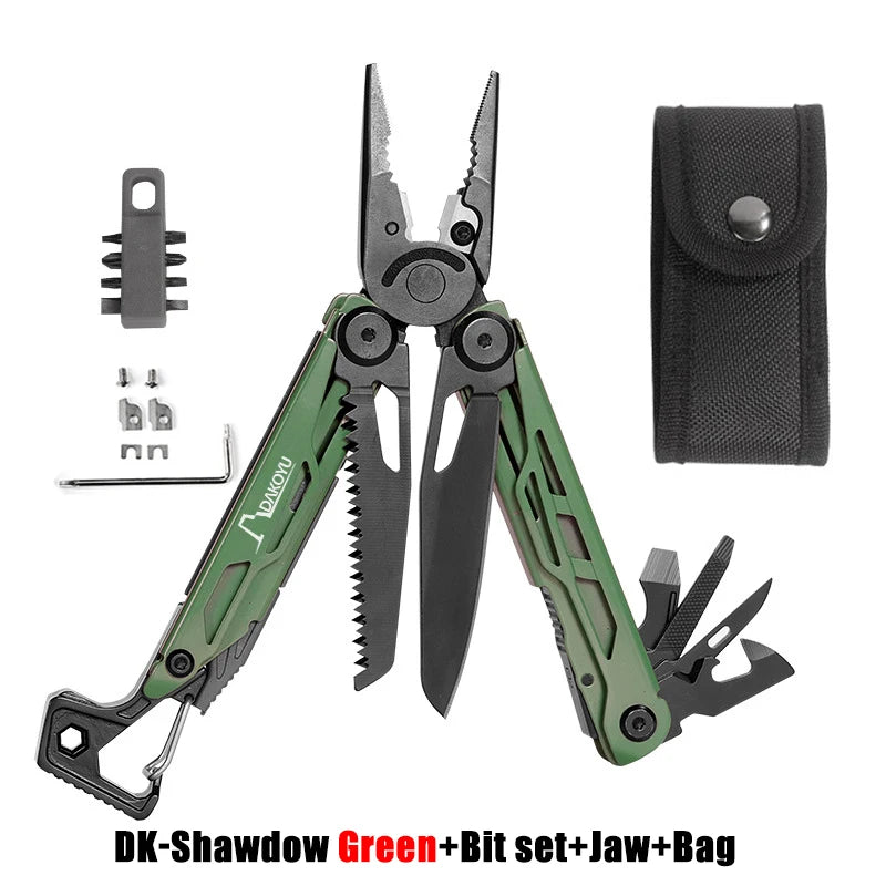 New 2024 DAKOYU Folding Multi functional Tool Pliers Multi functional Combination Tool Pliers EDC Outdoor Equipment Swiss Tools
