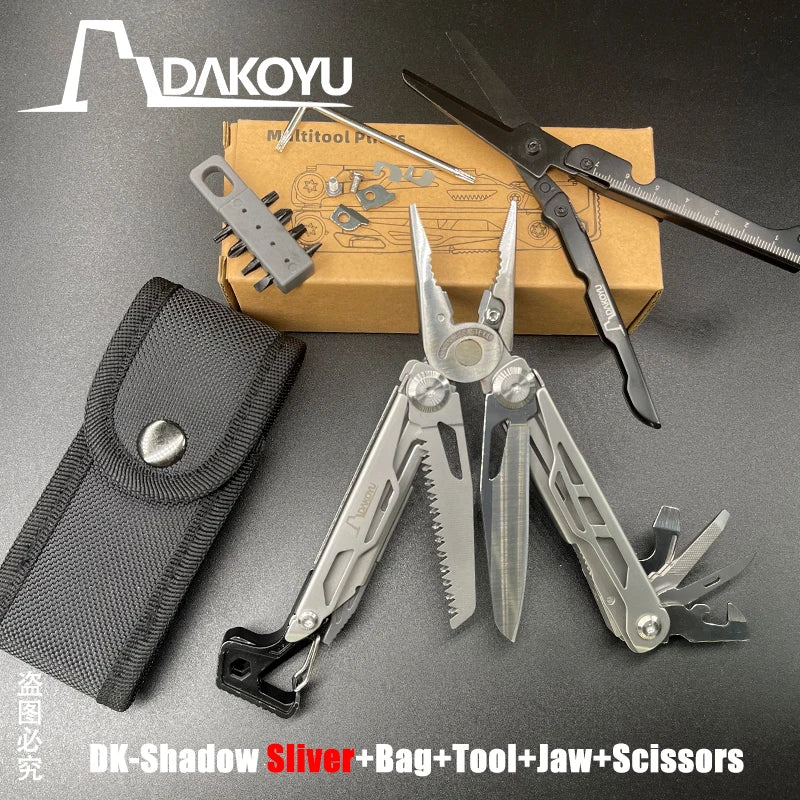 New 2024 DAKOYU Folding Multi functional Tool Pliers Multi functional Combination Tool Pliers EDC Outdoor Equipment Swiss Tools