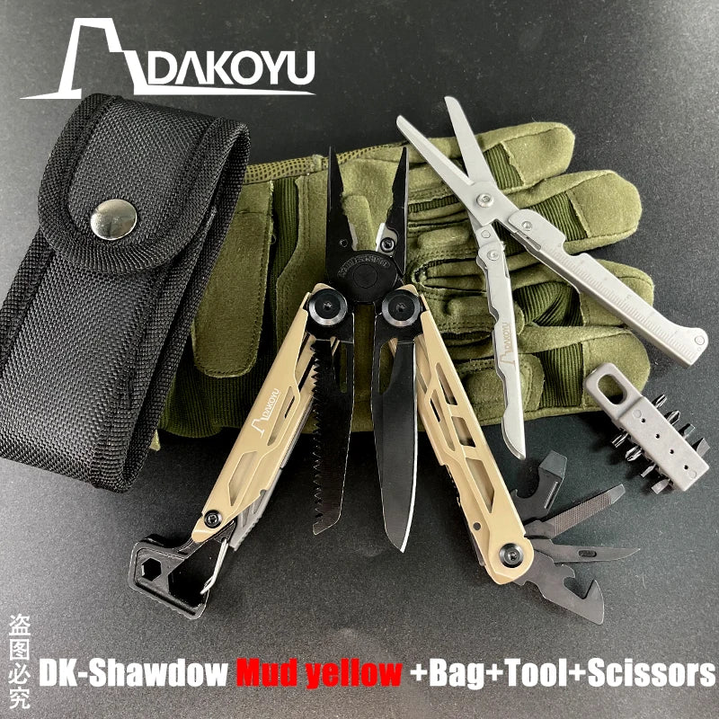New 2024 DAKOYU Folding Multi functional Tool Pliers Multi functional Combination Tool Pliers EDC Outdoor Equipment Swiss Tools