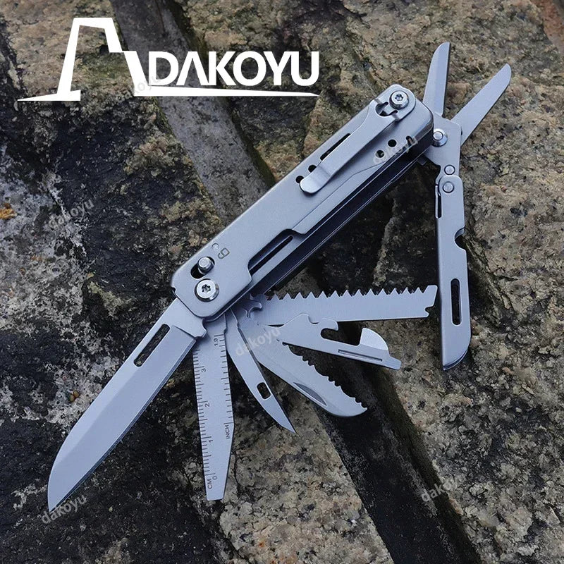 DAKOYU Outdoor Multifunctional Folding Multifunctional Tools Camping Equipment Portable EDC Detachable Large Scissors