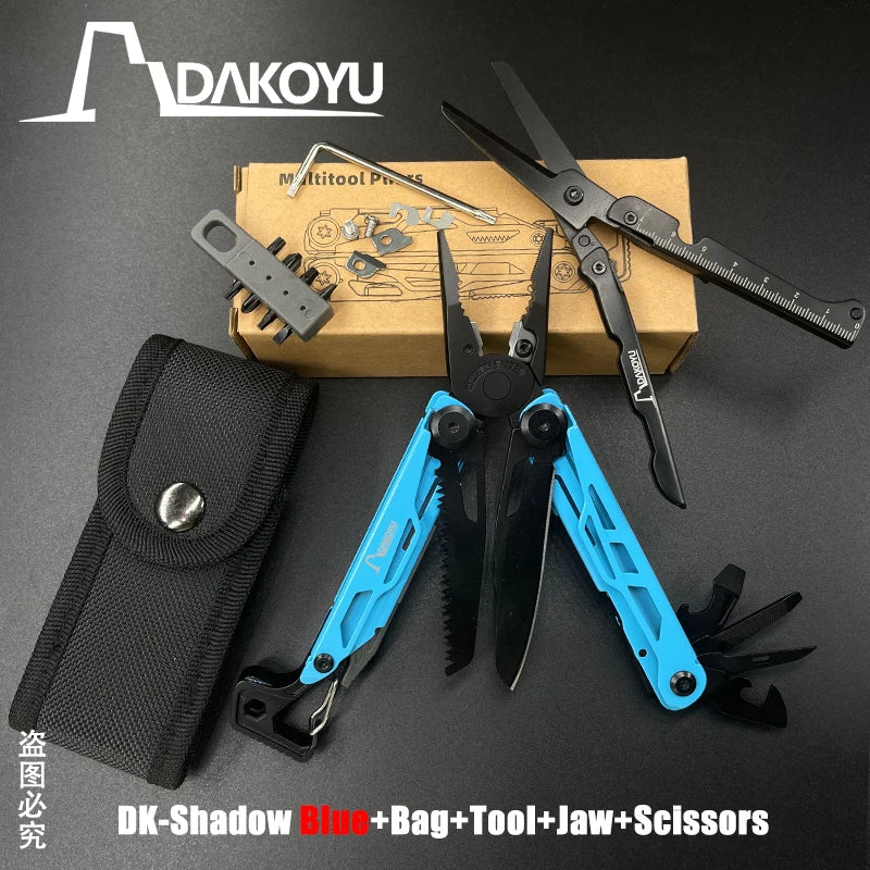 New 2024 DAKOYU Folding Multi functional Tool Pliers Multi functional Combination Tool Pliers EDC Outdoor Equipment Swiss Tools