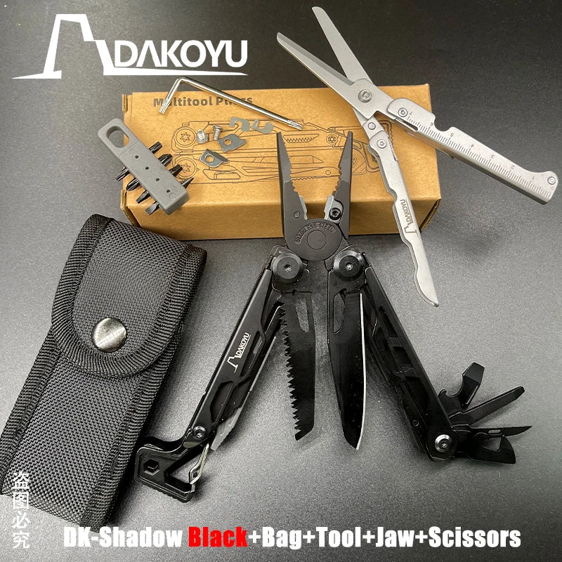 New 2024 DAKOYU Folding Multi functional Tool Pliers Multi functional Combination Tool Pliers EDC Outdoor Equipment Swiss Tools
