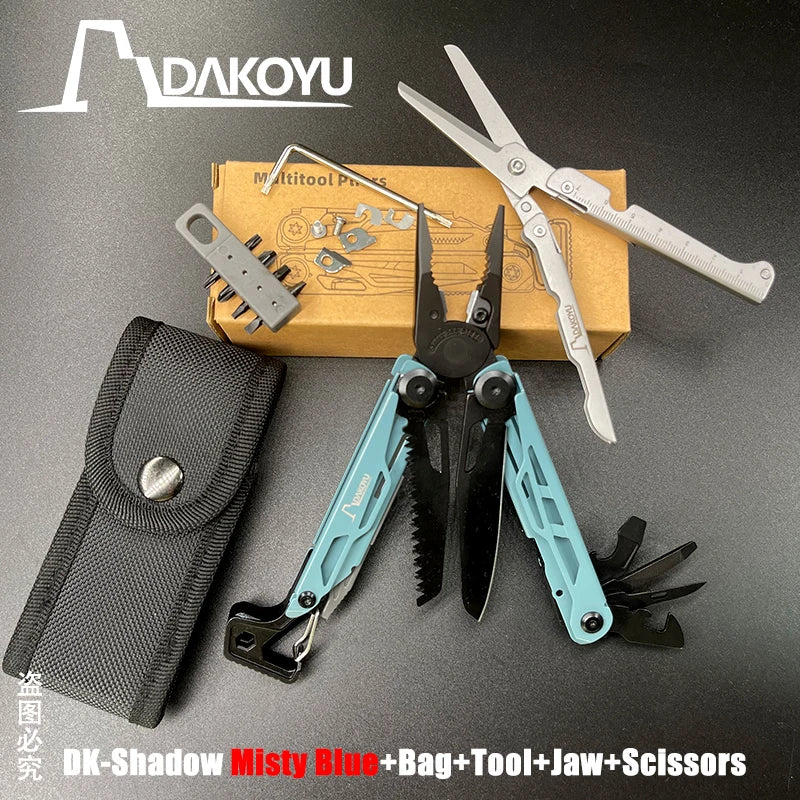 New 2024 DAKOYU Folding Multi functional Tool Pliers Multi functional Combination Tool Pliers EDC Outdoor Equipment Swiss Tools
