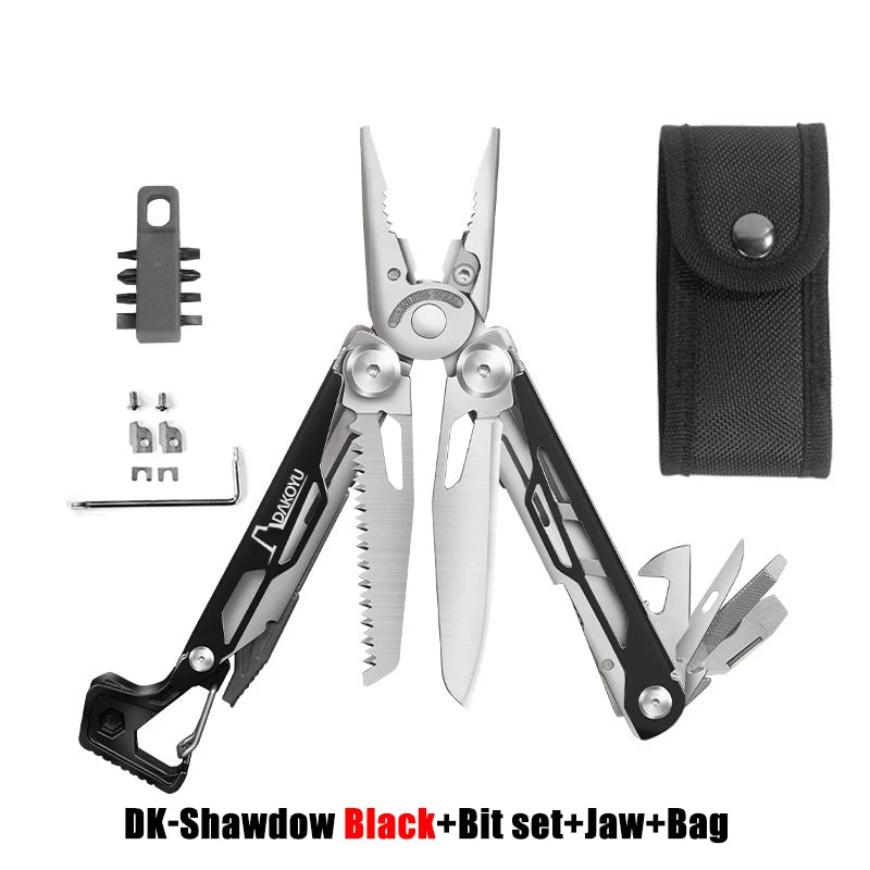 New 2024 DAKOYU Folding Multi functional Tool Pliers Multi functional Combination Tool Pliers EDC Outdoor Equipment Swiss Tools
