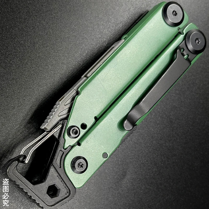 DAKOYU Green 23-in-1 Folding Multifunctional Tool Pliers Multifunctional Combination Tool Pliers EDC Outdoor Equipment