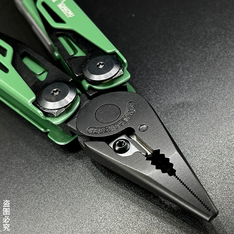 DAKOYU Green 23-in-1 Folding Multifunctional Tool Pliers Multifunctional Combination Tool Pliers EDC Outdoor Equipment