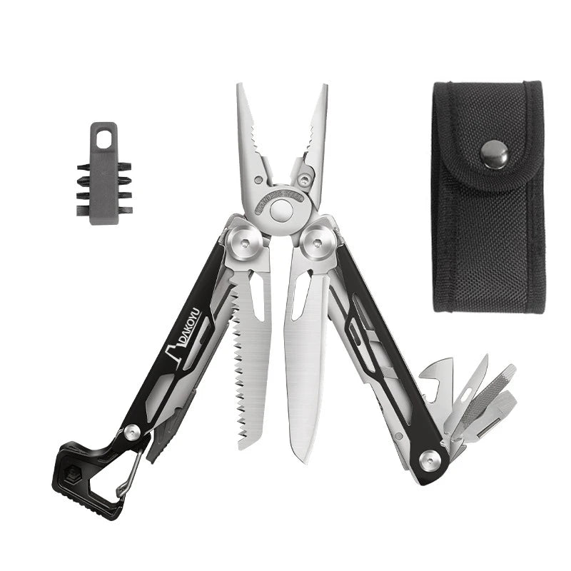 DAKOYU-Multi-functional Swiss Tool with Whistle, Outdoor Pliers, DKShadow Available In Multiple Colors, Outdoor Camping Equipmen