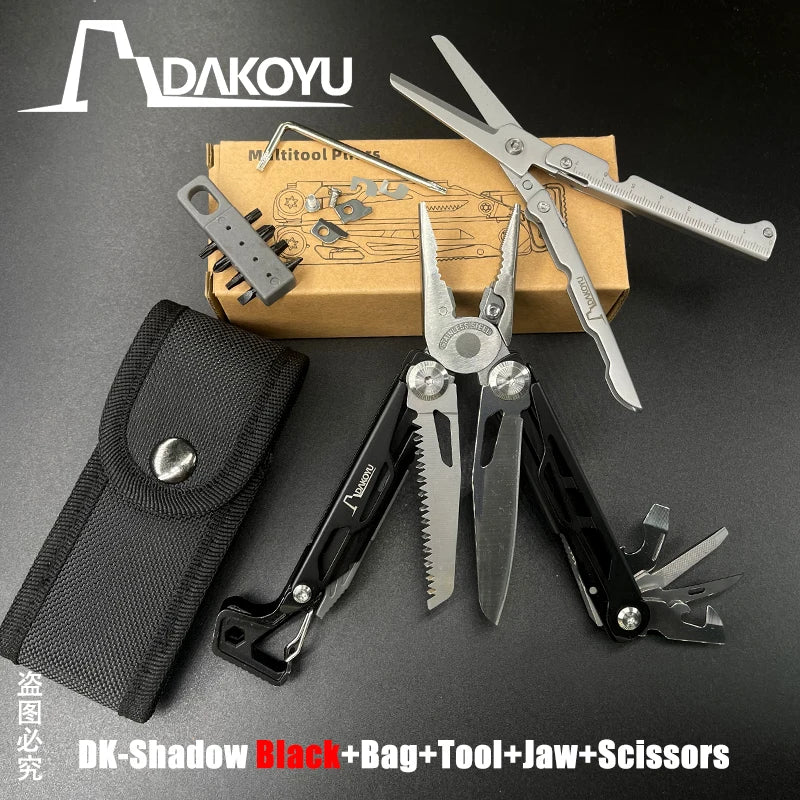 New 2024 DAKOYU Folding Multi functional Tool Pliers Multi functional Combination Tool Pliers EDC Outdoor Equipment Swiss Tools