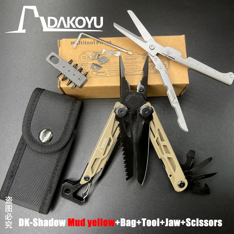 New 2024 DAKOYU Folding Multi functional Tool Pliers Multi functional Combination Tool Pliers EDC Outdoor Equipment Swiss Tools