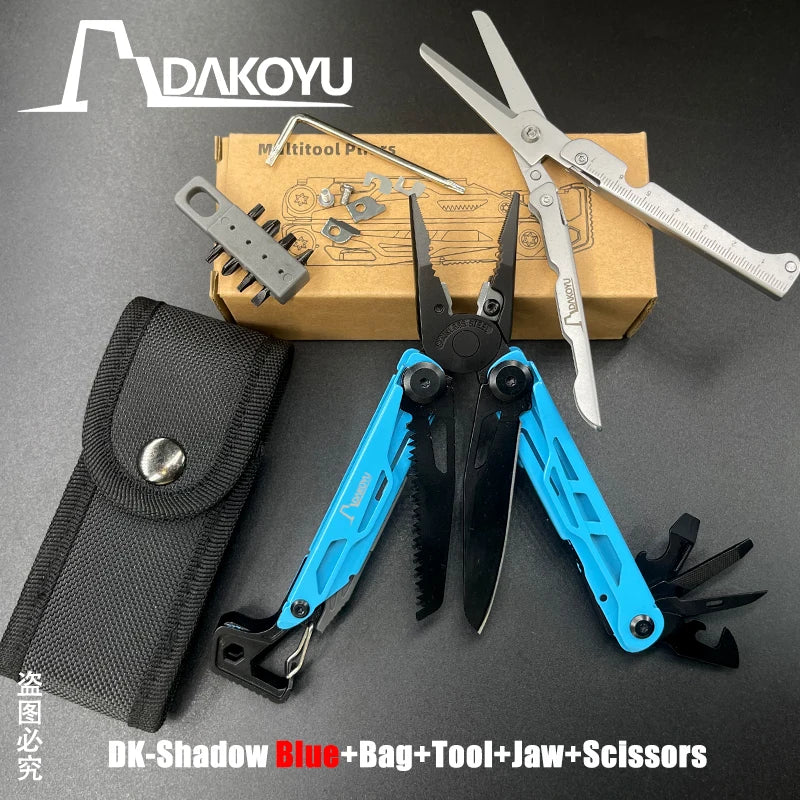 New 2024 DAKOYU Folding Multi functional Tool Pliers Multi functional Combination Tool Pliers EDC Outdoor Equipment Swiss Tools