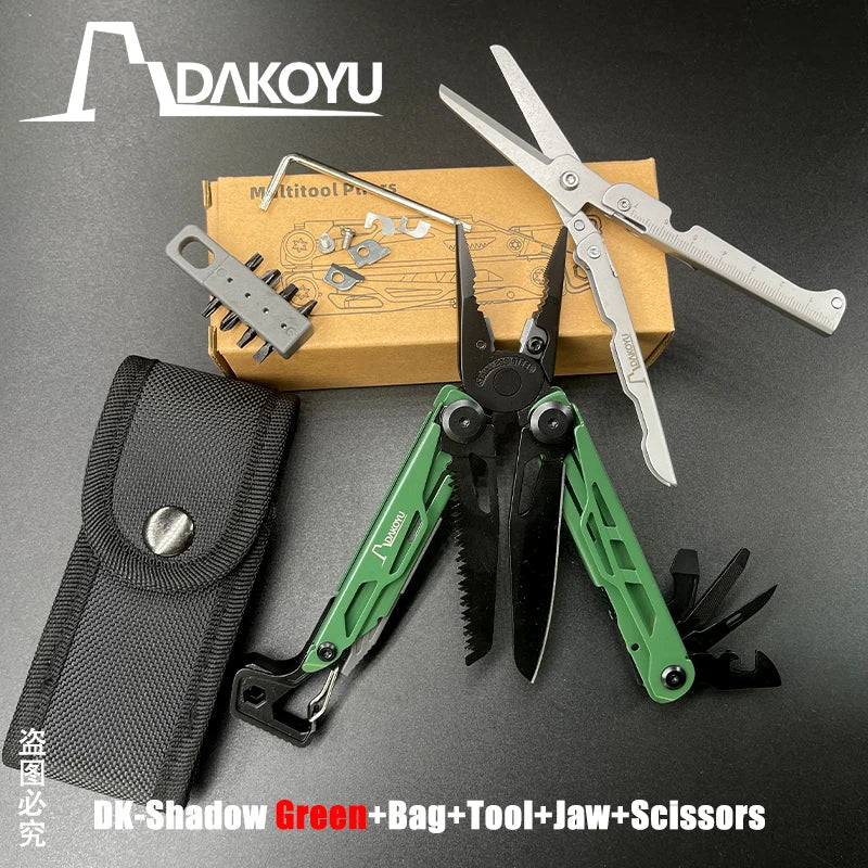 New 2024 DAKOYU Folding Multi functional Tool Pliers Multi functional Combination Tool Pliers EDC Outdoor Equipment Swiss Tools