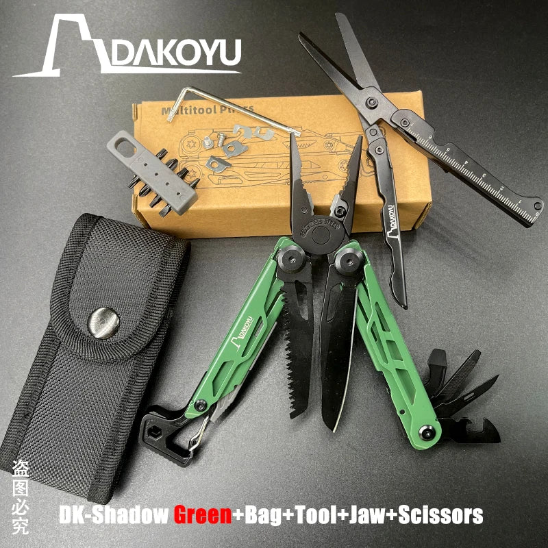 New 2024 DAKOYU Folding Multi functional Tool Pliers Multi functional Combination Tool Pliers EDC Outdoor Equipment Swiss Tools