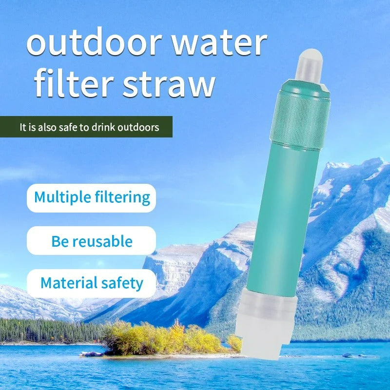 0.01 Um Membrane Solutions Purifier Personal Hiking Camping Outdoor Survival Portable Life Water Filter Straw