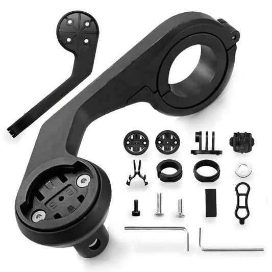 Bike Computer Mount, Cycling Out Front Bike Mount Designed for All Cycling Computer, Garmin Edge GPS and Other Normal Models, Also Suitable for Bicycle Lights, Fits 22-33MM Diameter Handlebars