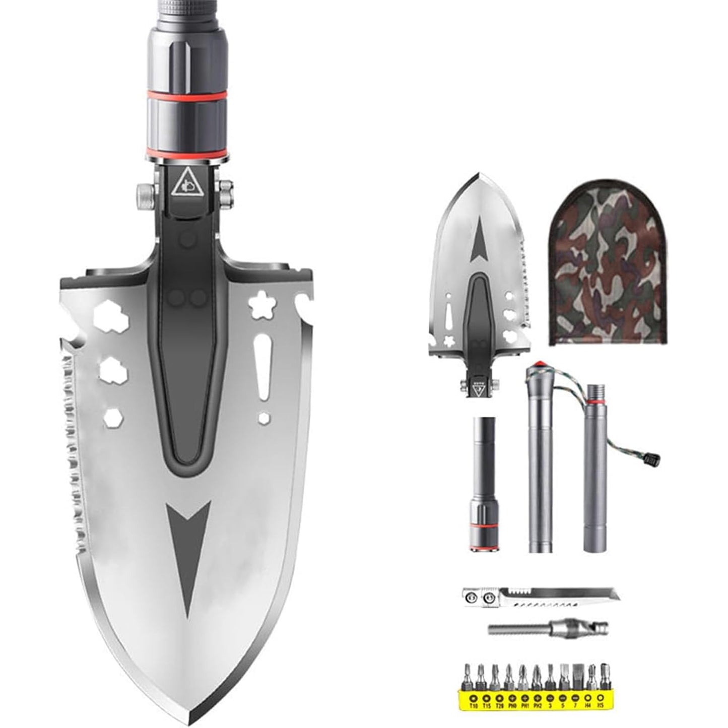 LONLEEYU Folding Survival Shovel