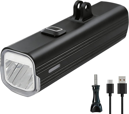 USB-C Rechargeable LED Bicycle Front Light