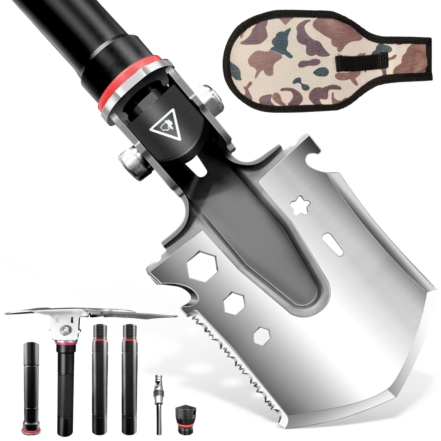 LONLEEYU Folding Survival Shovel