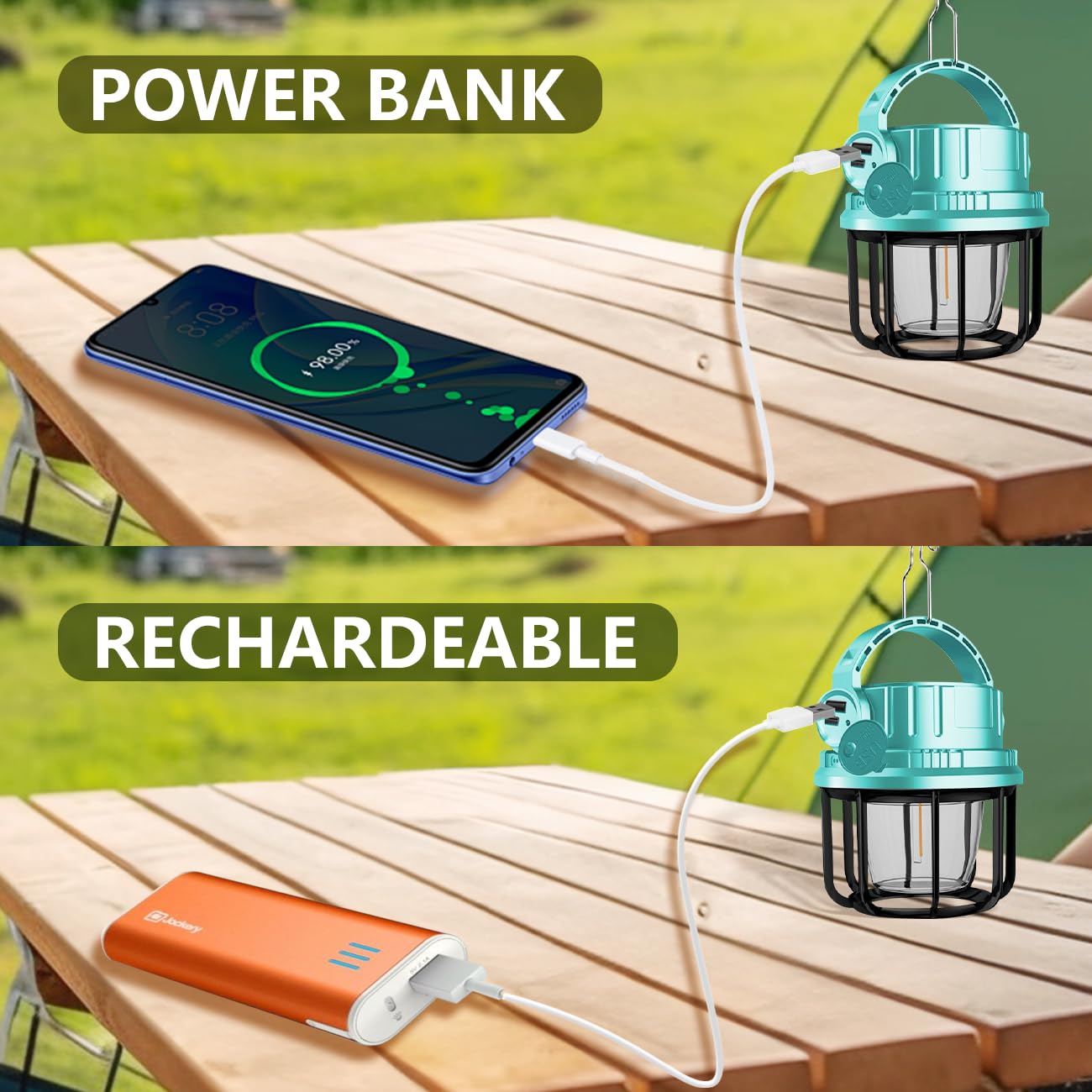 LED Camping Lantern Rechargeable