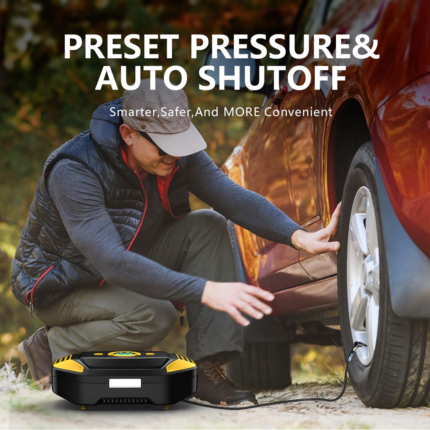 Cordless Vehicle Mounted Dual Purpose Inflatable Pump DC