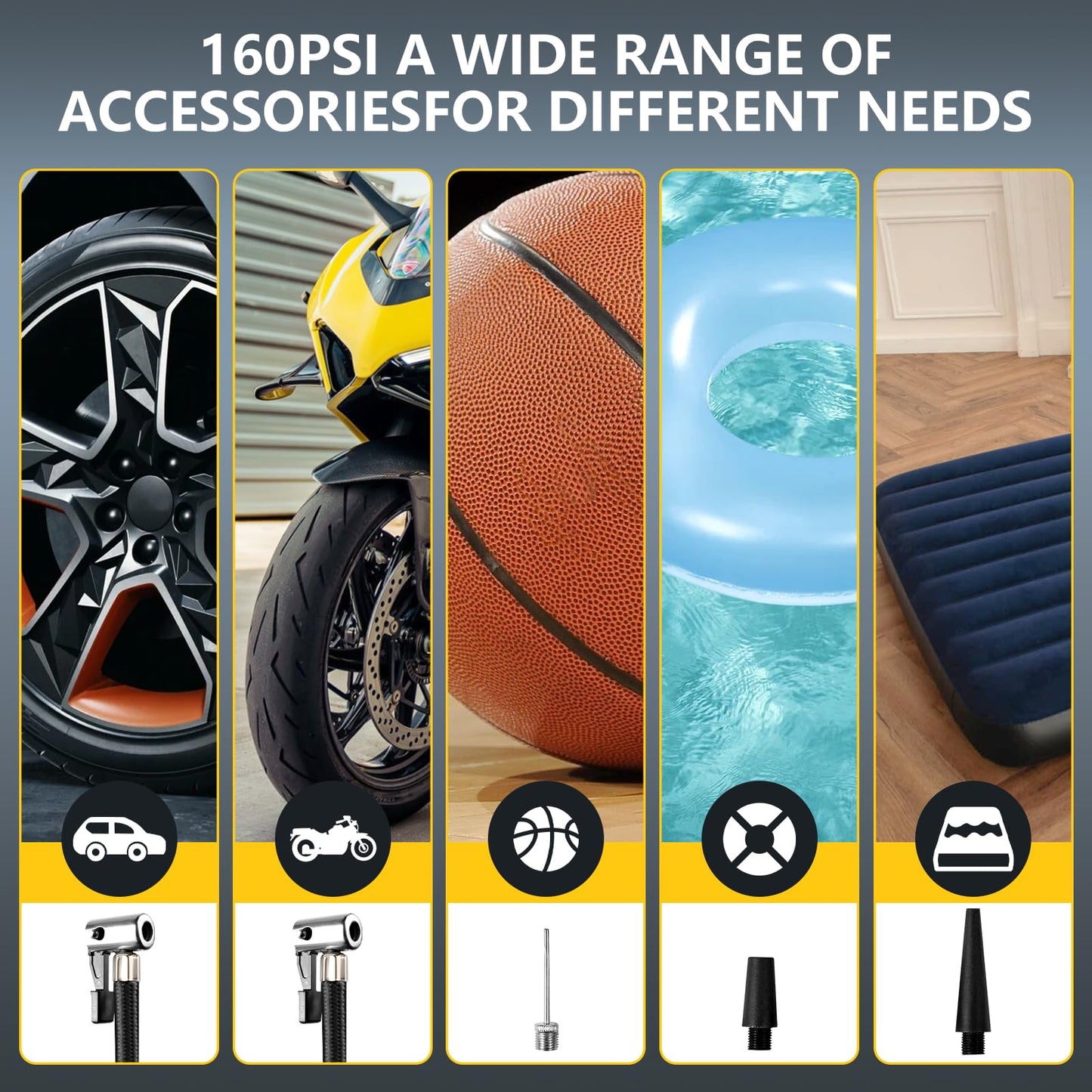 Cordless Vehicle Mounted Dual Purpose Inflatable Pump DC