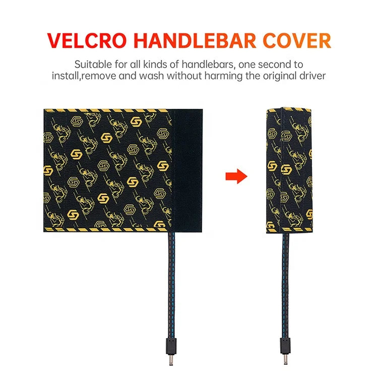 Waterproof Heated Film Bike Grip Motorcycle Handgrip Heater Pad with Temperature Control Switch for Body Systems