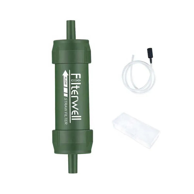 Filterwell Survival Portable Personal Hiking Backpacking Outdoor Filter Water Straw Purifier