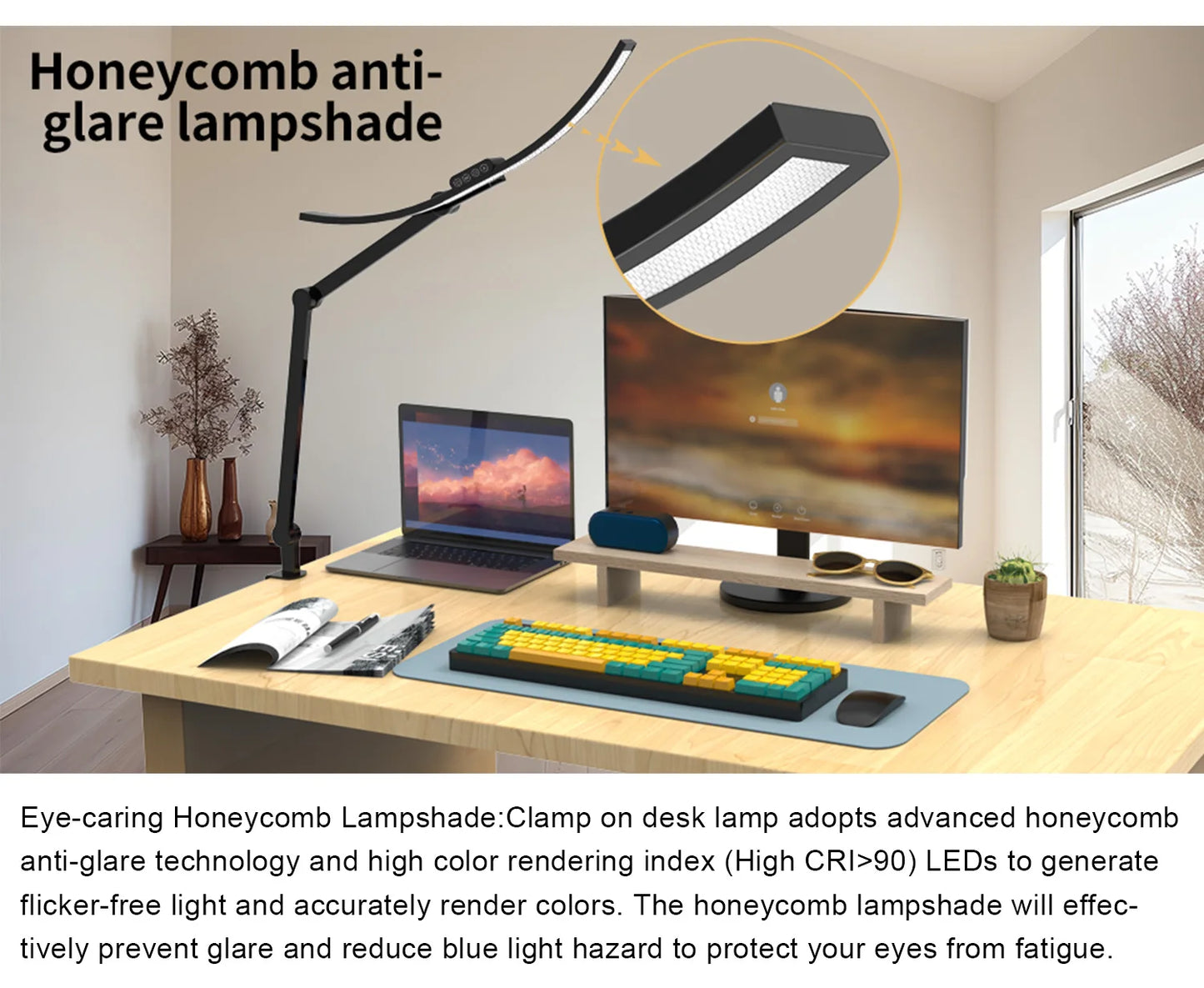 Innovative Bedside Hotel Reading Home Living Room Designer Adjustable Swing Arm Eye Caring Led Table Light Desk Lamp