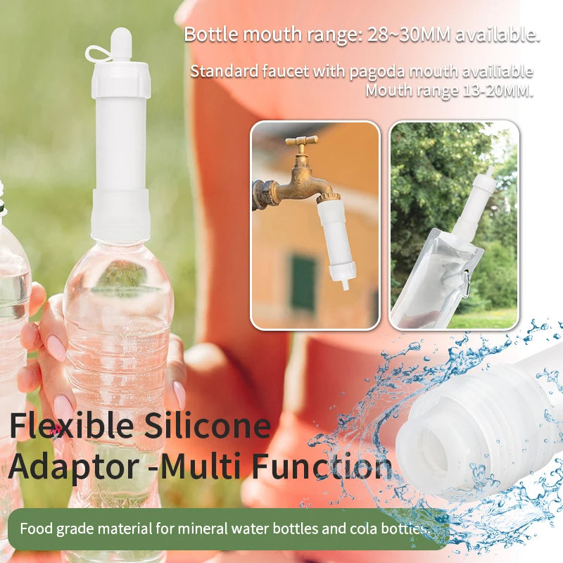 Filterwell Outdoor Camping Hiking Travel  Emergency Personal Portable Survival Life Water Filter Purifier Straw