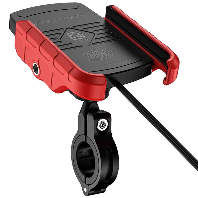 Waterproof Motorcycle Wireless Charger Phone Mount for Handlebar Electric Bike Rear Mirror Phone Holder With Charging