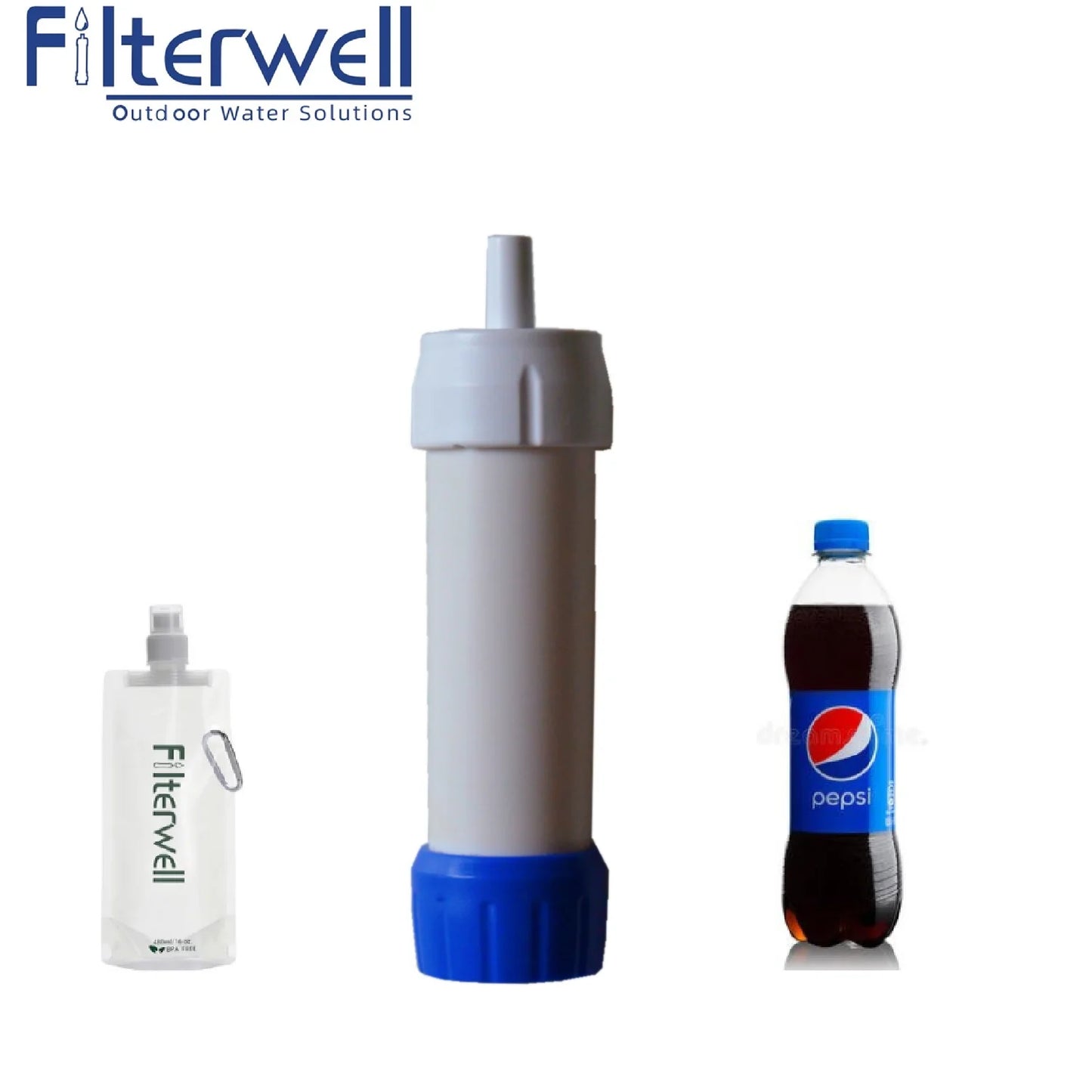 Filterwell Personal Camping Outdoor Survival Water Filter Straw