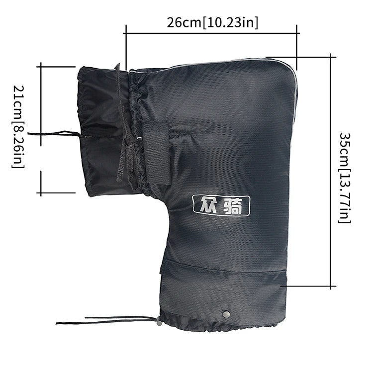 Winter Waterproof Motorcycle Handlebar Gloves Warm Scooter Handle Bar Muffs Accessories