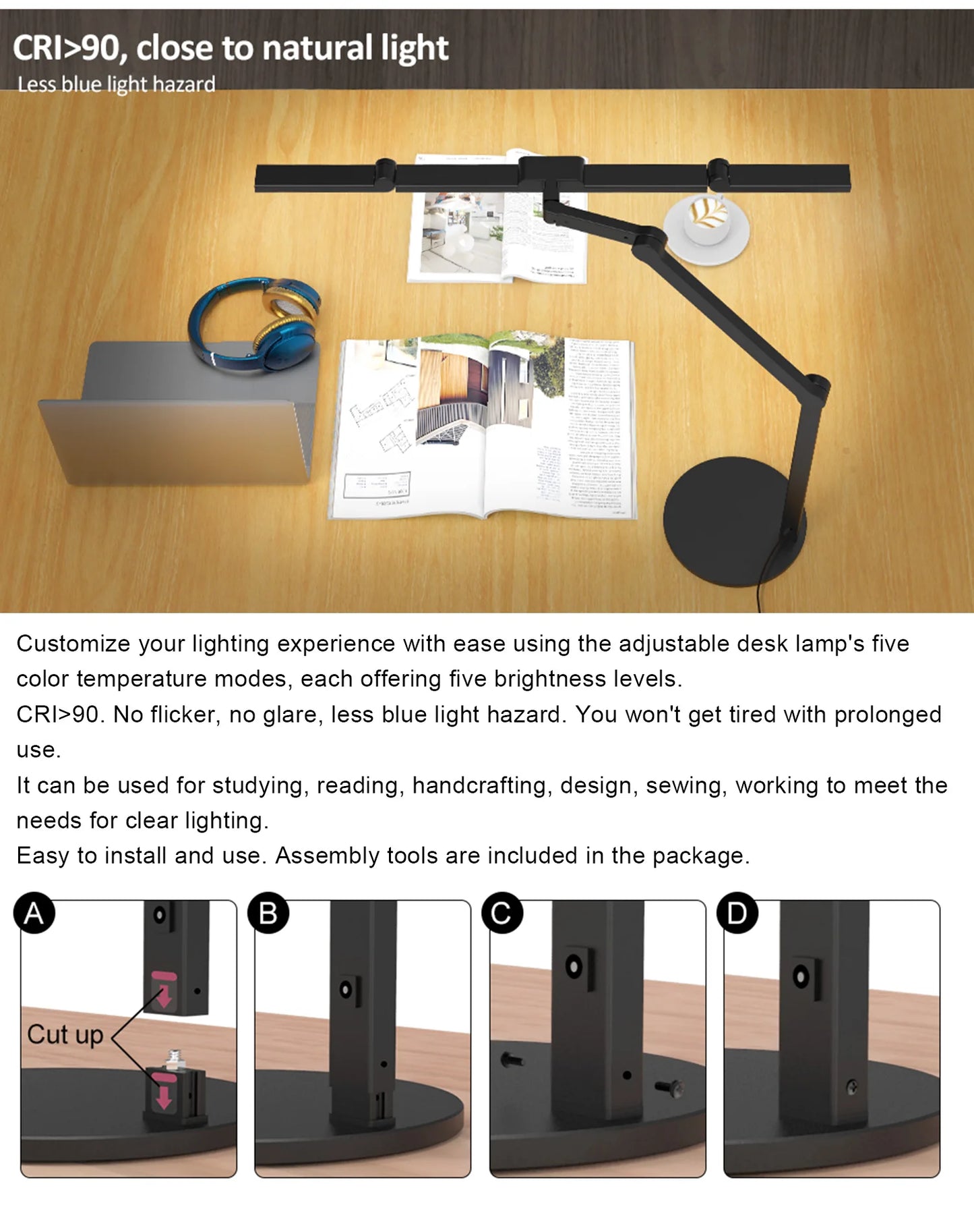 Desk Lamp Led with Clamp