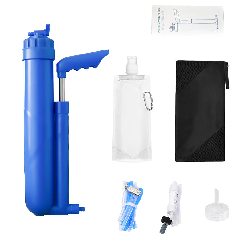 Filterwell Personal Outdoor Activated Carbon Block Filter Portable Pump Water Filter
