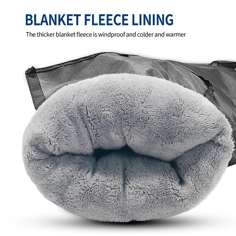 Winter Waterproof Motorcycle Handlebar Gloves Warm Scooter Handle Bar Muffs Accessories