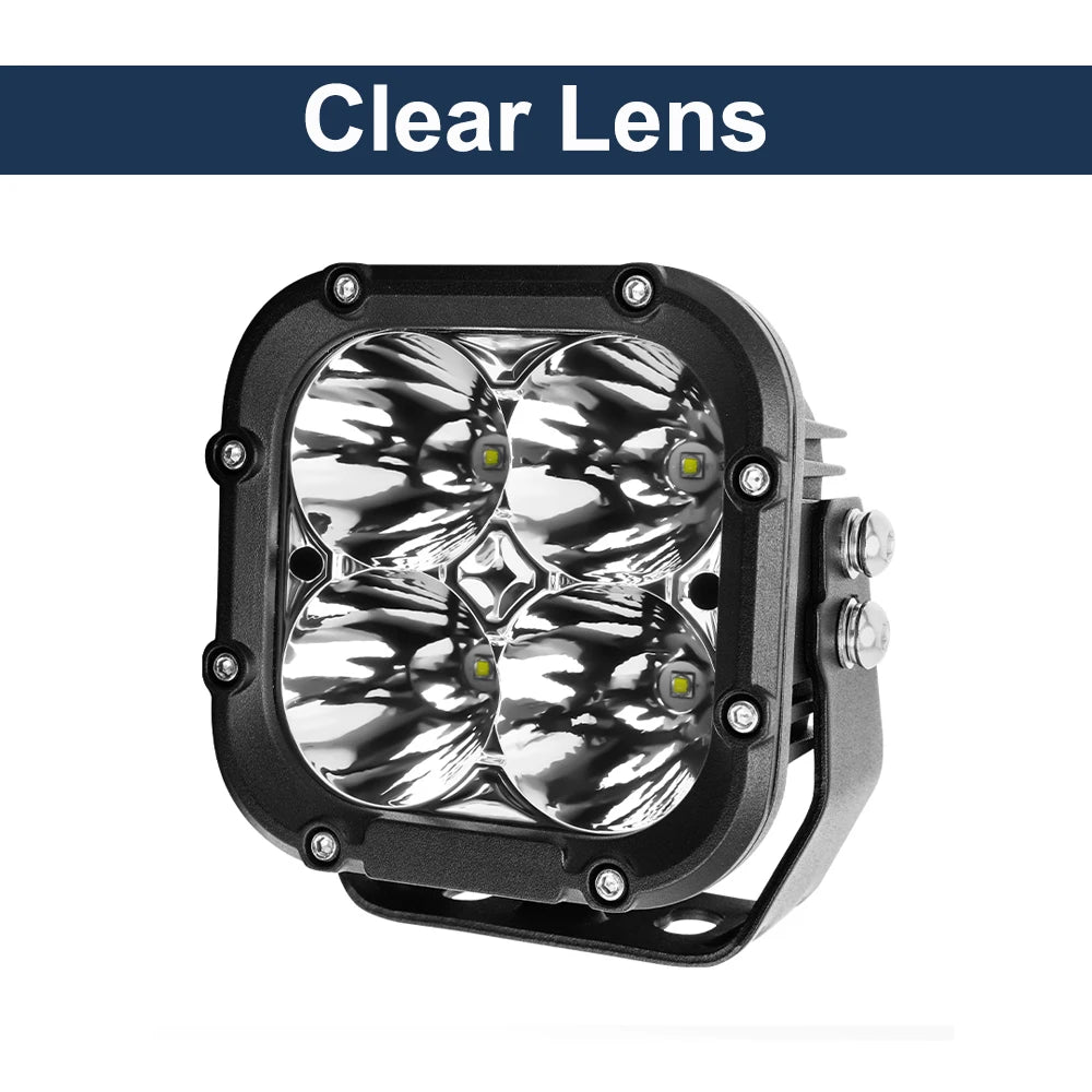 White Housing IP68 Waterproof Auxiliary Led Driving Light High Chip Off Road Truck 40W Mini Led Work Lights