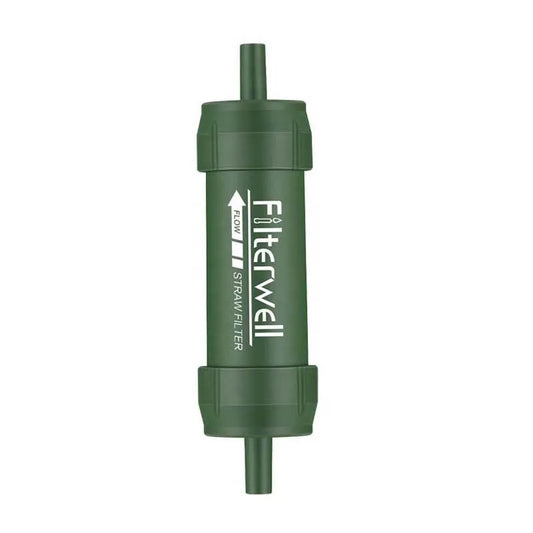 Filterwell Personal Water Purifier Camping Mini Hiking Travel Portable Life Emergency Survival Outdoor Water Filter Straw