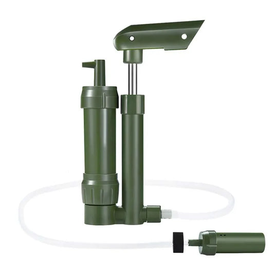 Filterwell Travel Hiking Emergency Mini Portable Personal Survival Water Filter Hand Pump Outdoor Pocket Water Filter