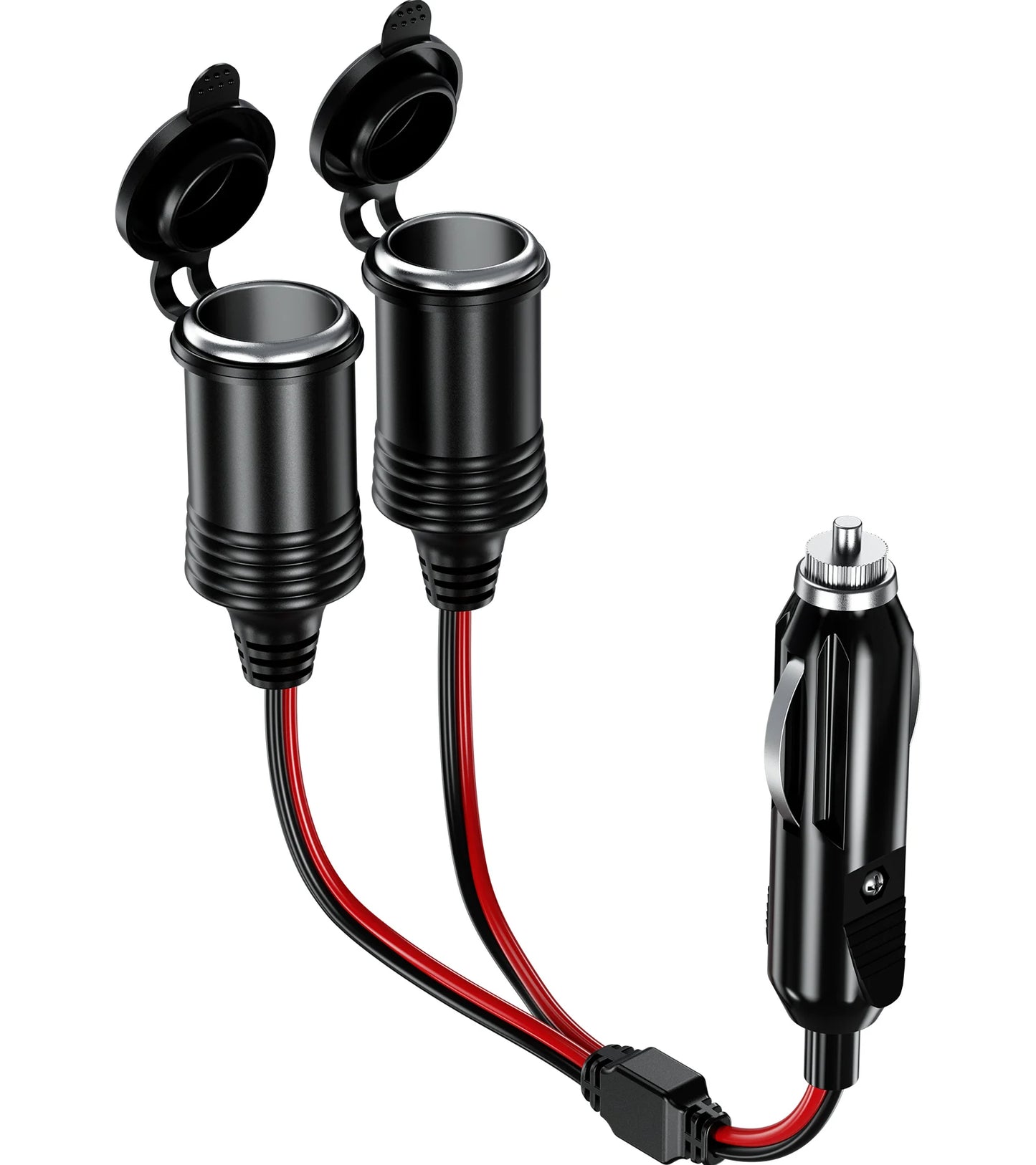 Wholesale Price 1 to 2 Car Cigarette Lighter Splitter Adapter 2 Socket 24v Plug Socket Power Charger 15 cm Length Charger