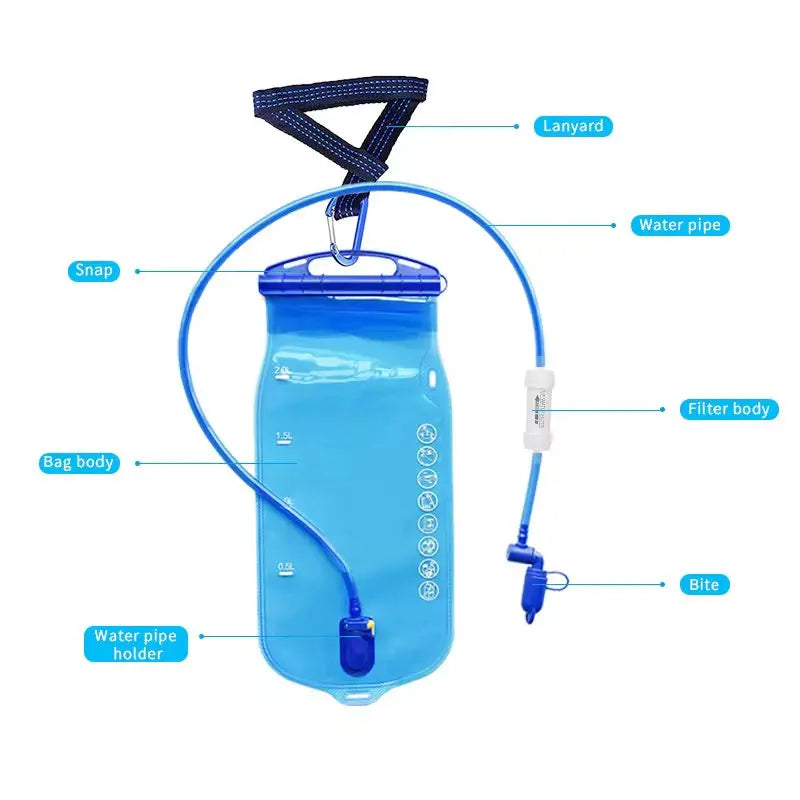 Filterwell Outdoor 3L PEVA Portable Gravity Water Filter Bag