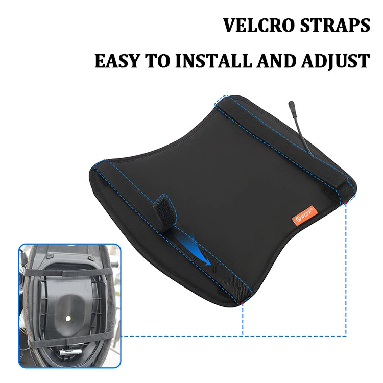 Winter Warm 12V Electric Waterproof Heated Motorcycle Seat for ATV for Cold Weather Riding Comfort