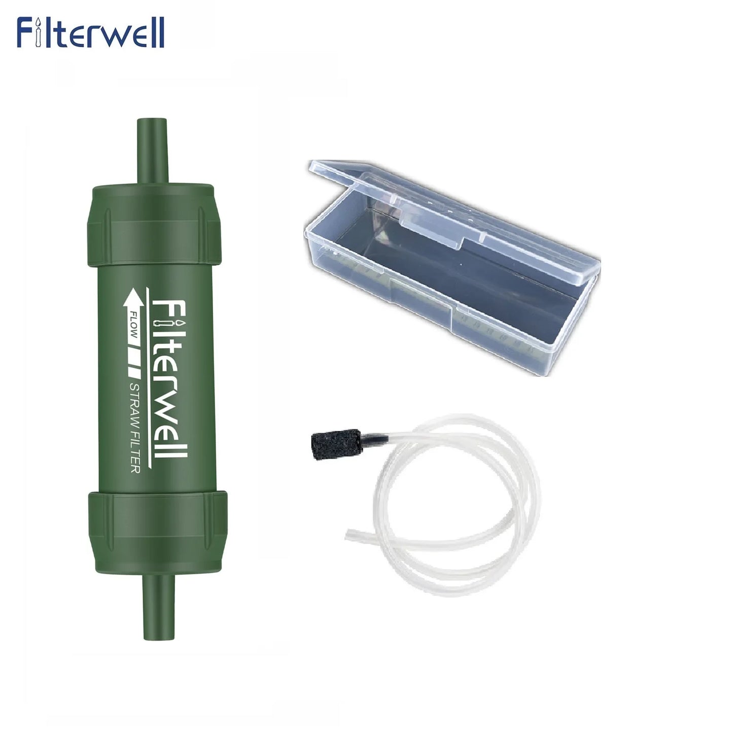Whole Set of Multi Outdoor Tactical  Survival Gear Pack with  Tool Kit Survival Water Filter Straw  Purifier