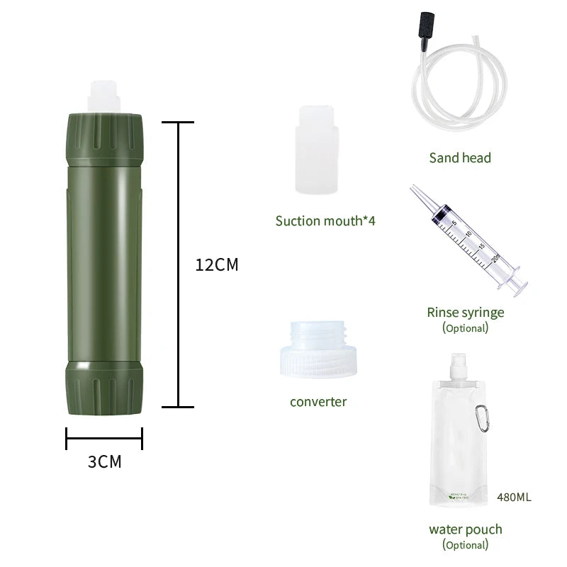 Filterwell Mini Camping Survival Personal Portable Outdoor Water Filter Straw