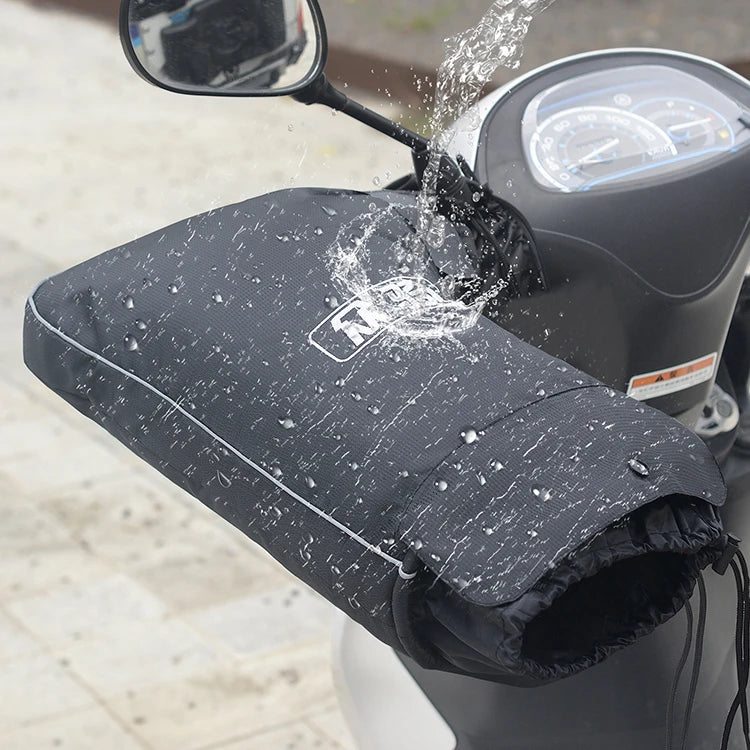 Winter Waterproof Motorcycle Handlebar Gloves Warm Scooter Handle Bar Muffs Accessories