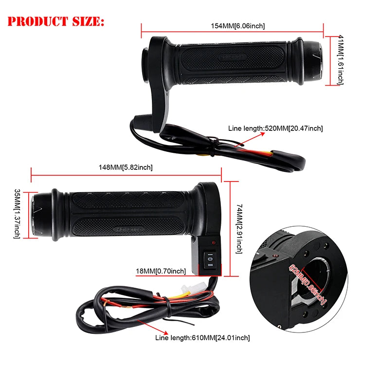 Winter Protection Motorcycle Hand Warmer Electric Heating Handle Hot Grips Heater for Biker Motorcycle