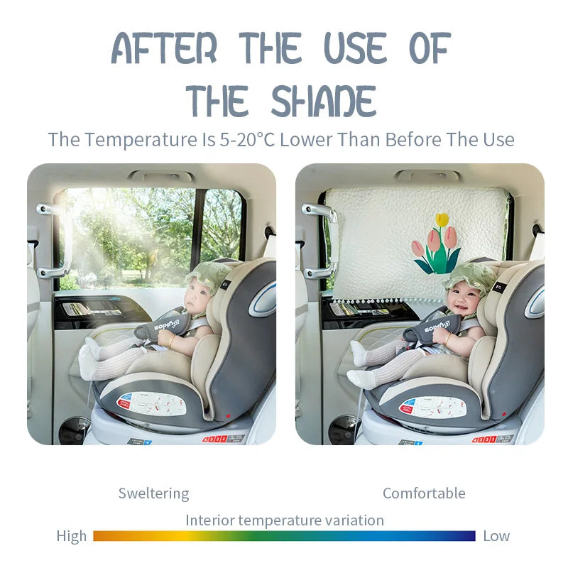 Wholesale Magnetic Car Sun Shade UV Protection Car Curtain Window Sunshade Side Window Curtain